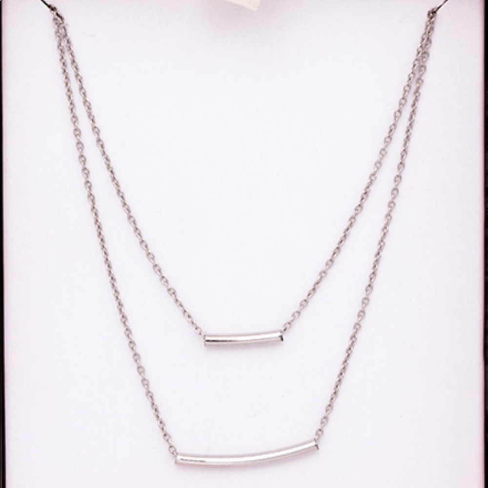 Summer & Rose Double Bar Necklace